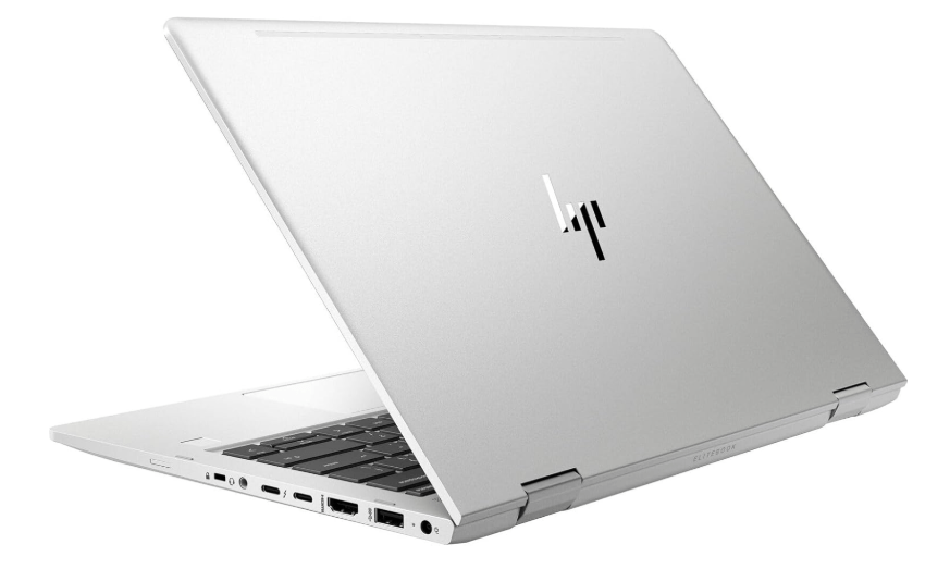 Lightweight silver HP EliteBook 830 G6 x360 convertible – ideal for office and travel