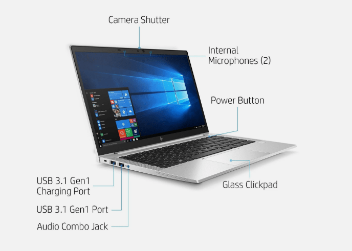 HP EliteBook x360 830 G7 in tablet mode – perfect for students and professionals