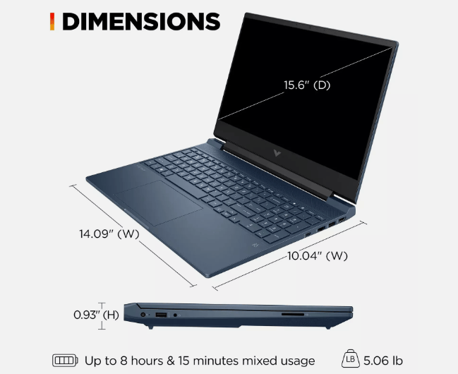 side Ports and Cooling Vents of HP Victus 15 Gaming Laptop Kenya