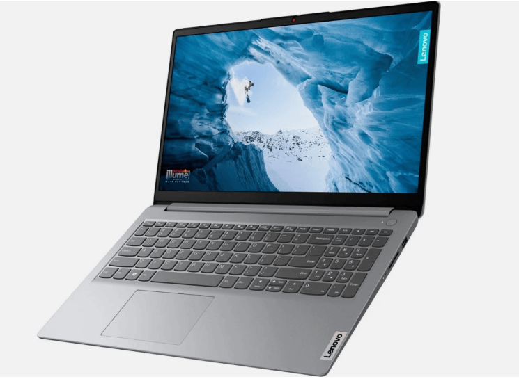 Lenovo Ideapad 1 15.6 inch screen and keyboard