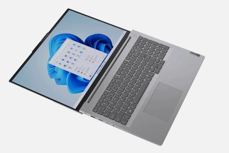 Closed Lenovo ThinkBook 14 G6 showcasing slim lightweight design